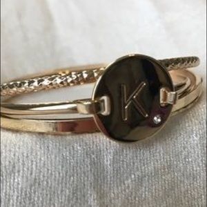 LOFT Initial Bangle Set - K